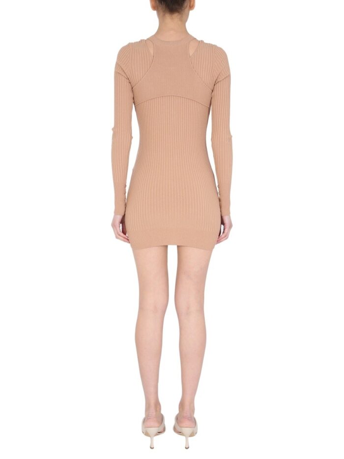 ANDREADAMO RIBBED SWEATER WITH CUT OUT DETAIL