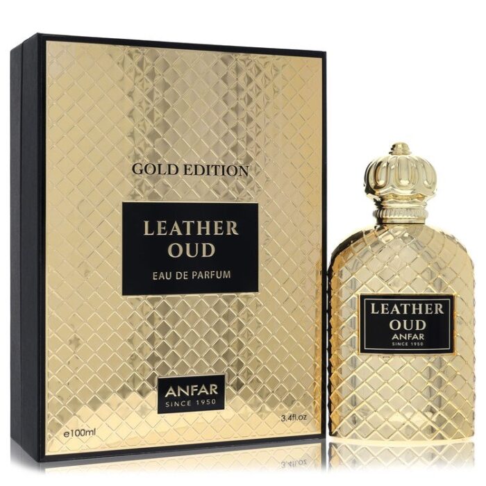 Anfar Leather Oud Gold Edition By Anfar - Eau De Parfum Spray 3.4 Oz - Image 1