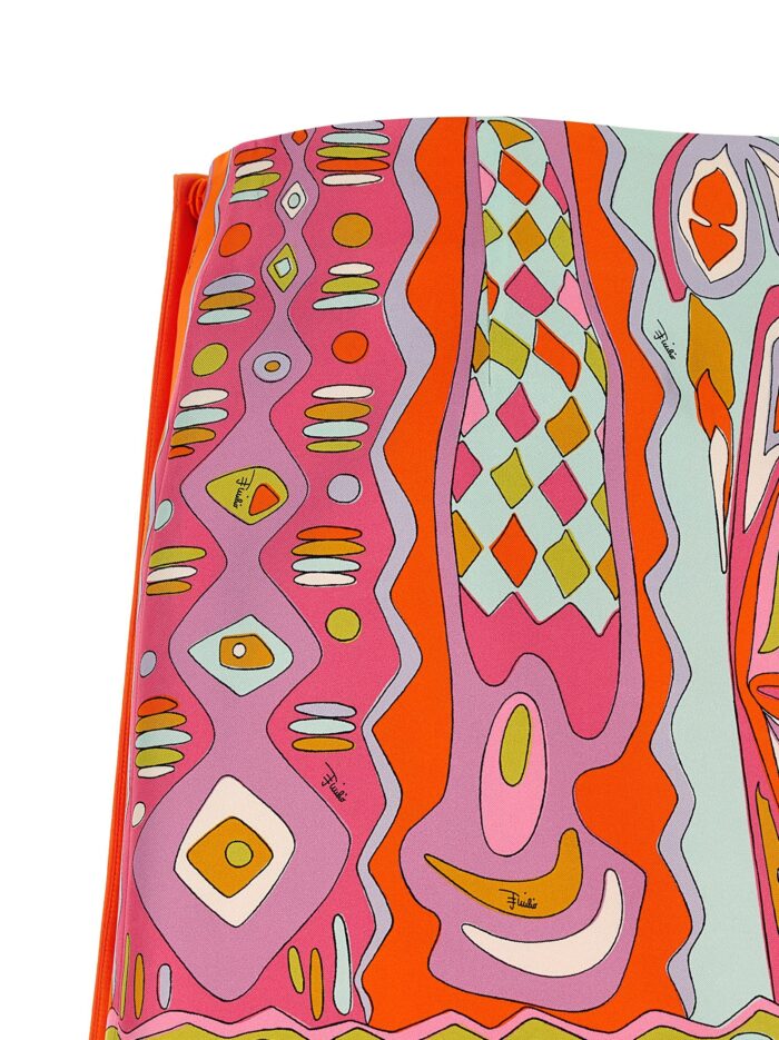 EMILIO PUCCI 'Angoli' Print Twill Skirt