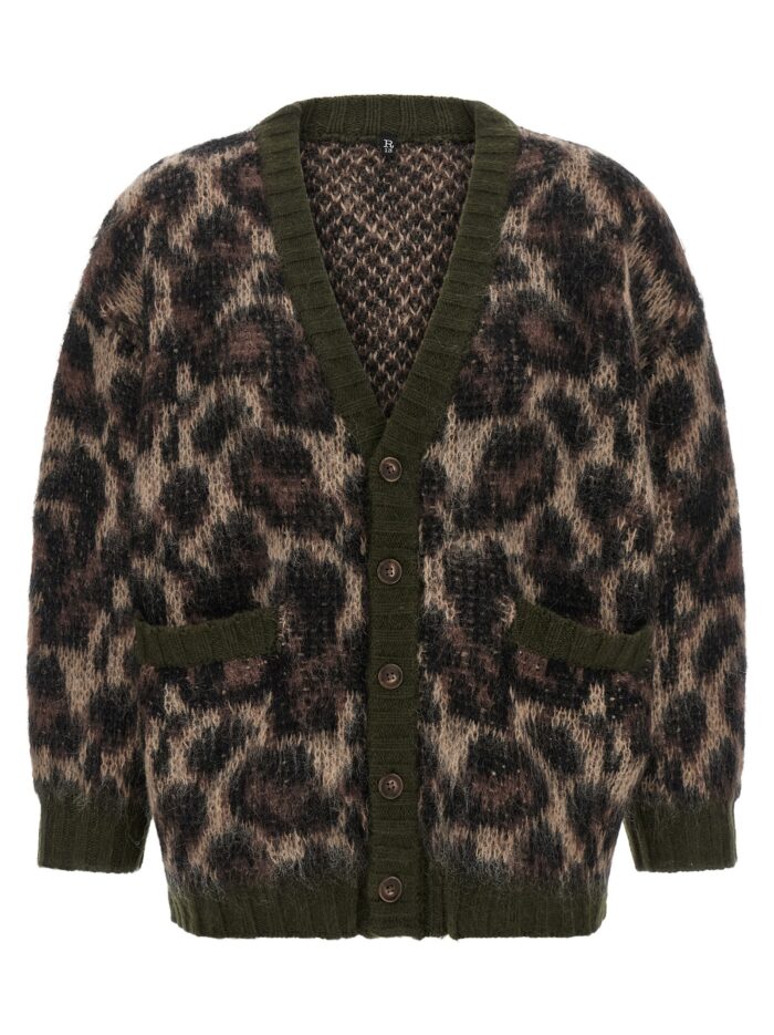 R13 Animal Print Cardigan