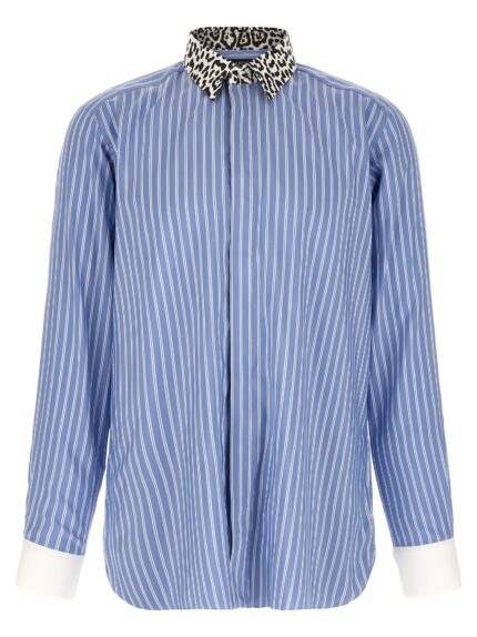 TOM FORD Animal Print Collar Shirt