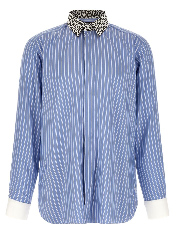 TOM FORD Animal Print Collar Shirt