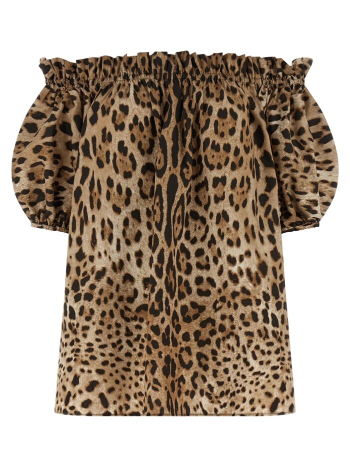 dolce & gabbana animal print cotton top Dolce & Gabbana Animal Print Cotton Top