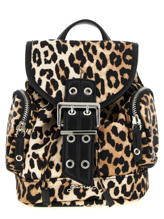 ganni animalier 'bucky' backpack GANNI Animalier 'Bucky' Backpack