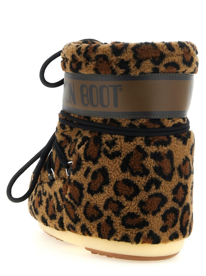 Moon Boot Animalier 'Icon Low' Ankle Boots