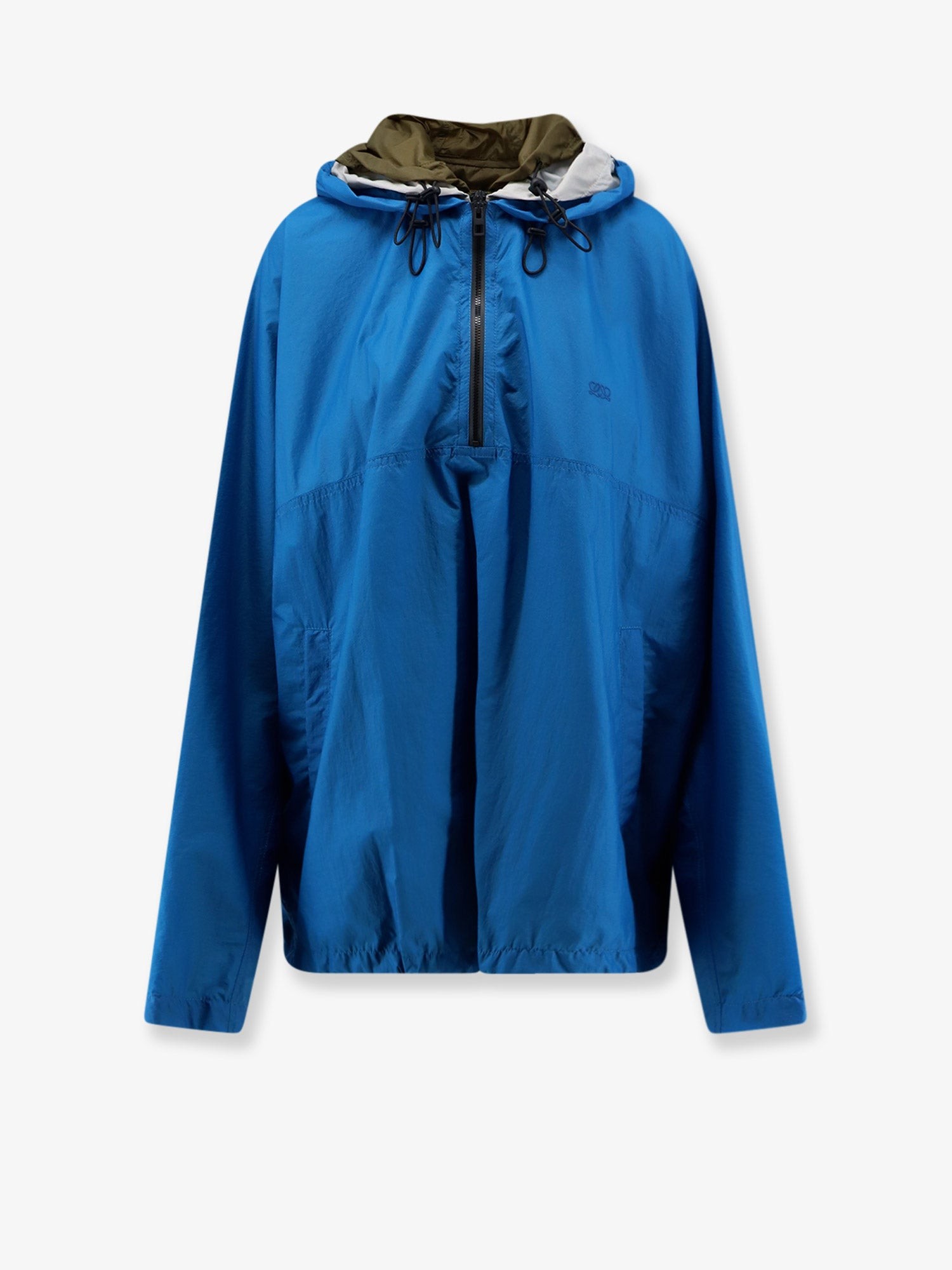 LOEWE Anorak Technical Fabric Windbreaker With Embroidered Anagram Logo