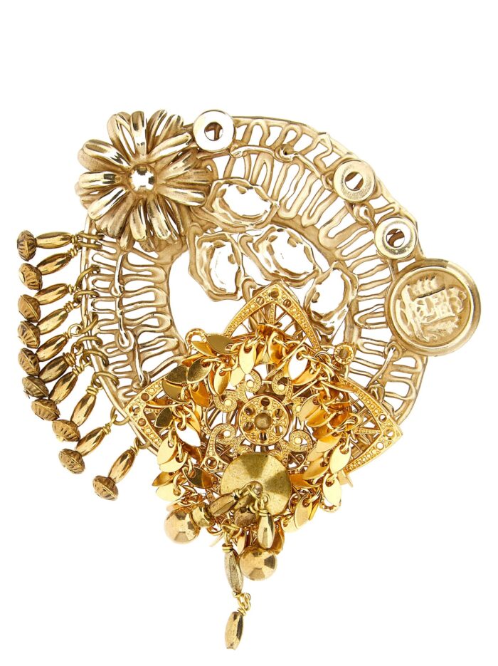 dries van noten antiqued brass brooch Dries Van Noten Antiqued Brass Brooch