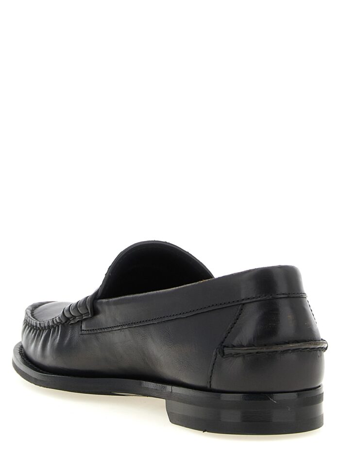 PRADA Antiqued Leather Loafers