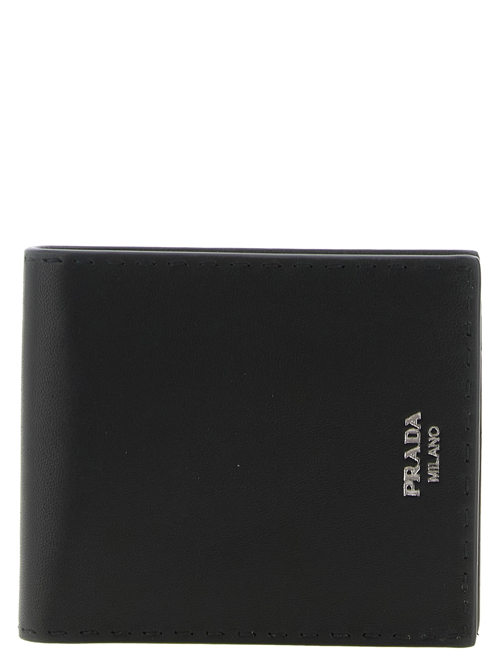 PRADA Antiqued Leather Wallet