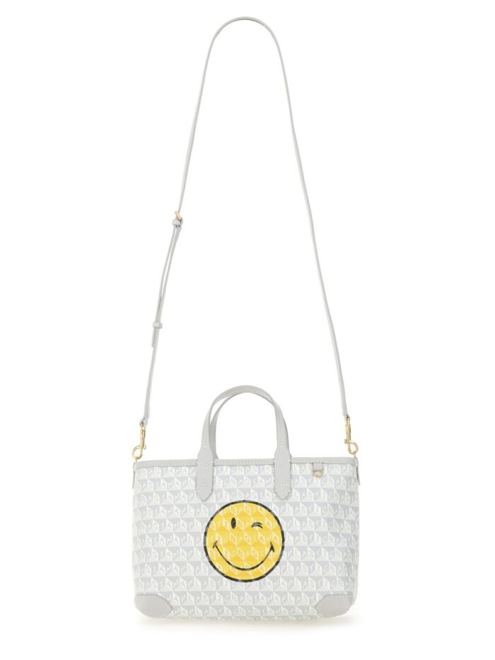 ANYA HINDMARCH BORSA TOTE "I AM A PLASTIC BAG WINK" XS