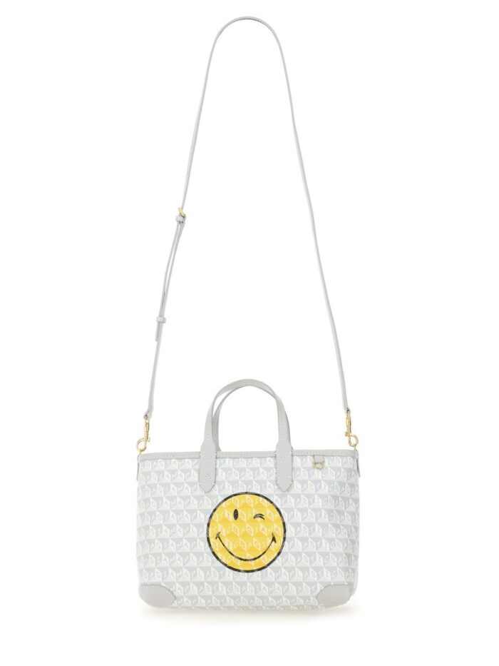 ANYA HINDMARCH BORSA TOTE "I AM A PLASTIC BAG WINK" XS