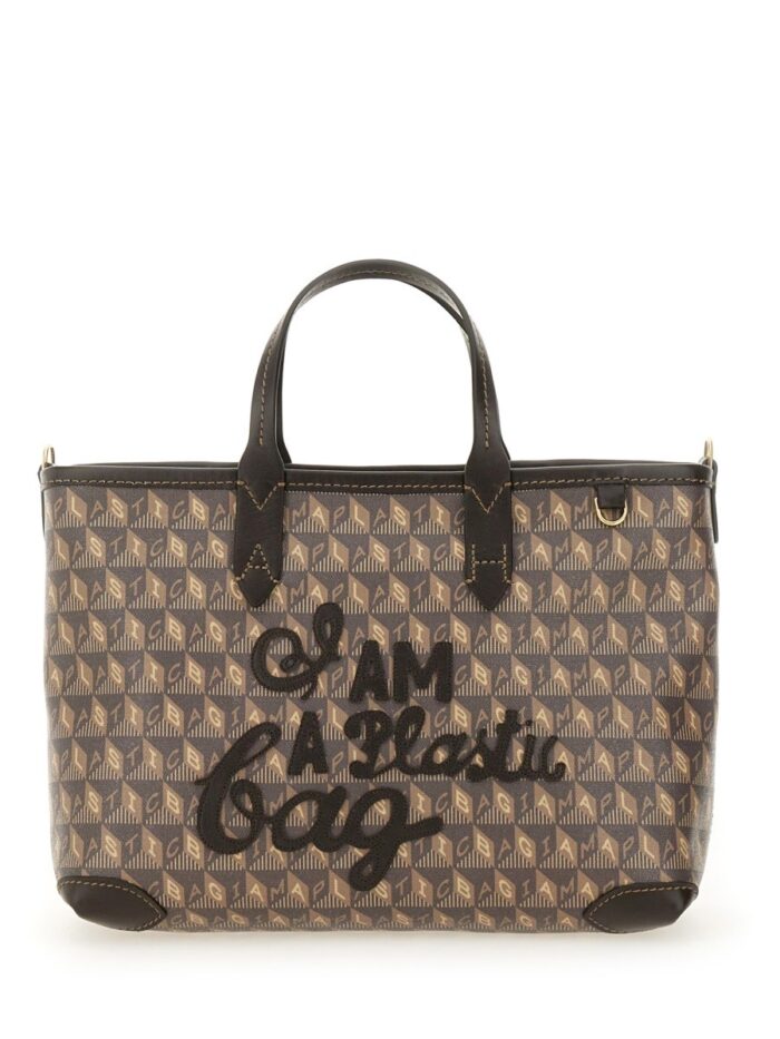 ANYA HINDMARCH BORSA TOTE "I AM A PLASTIC BAG" XS