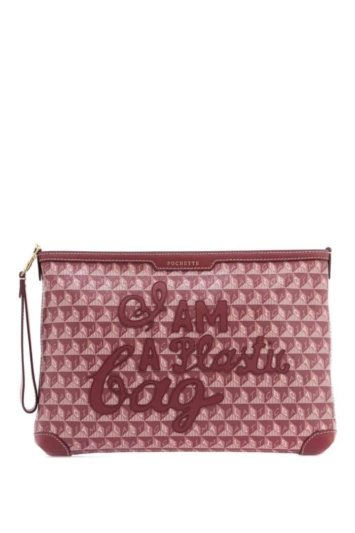 ANYA HINDMARCH "clutch Bag With Plastic Bag Motif