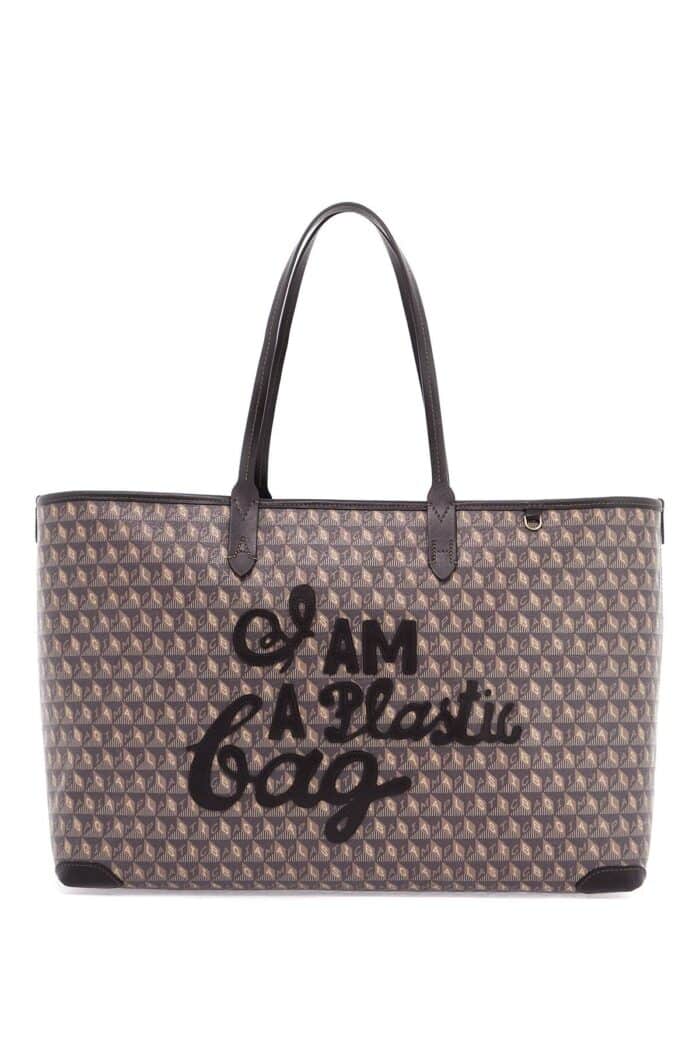 ANYA HINDMARCH I Am A Plastic Bag Zipped Motif Tote Bag