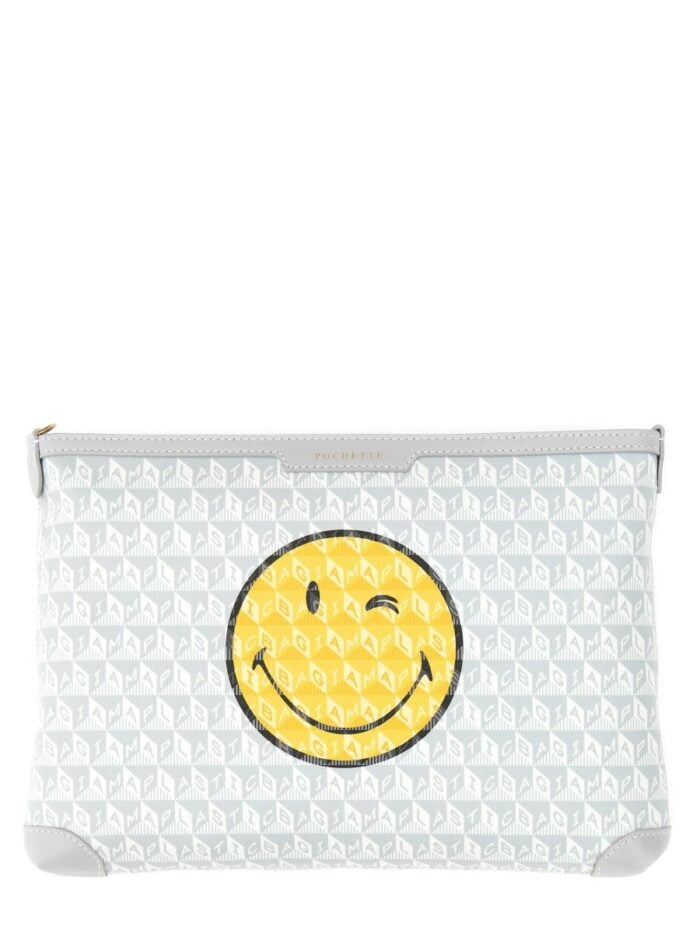 ANYA HINDMARCH I AM PLASTIC BAG CLUTCH