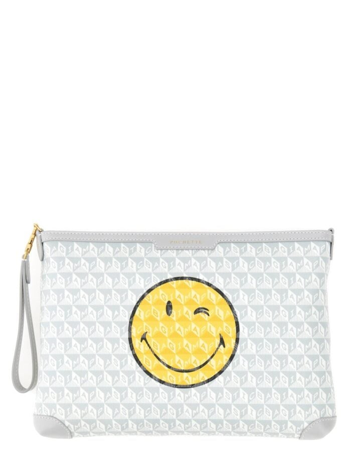 ANYA HINDMARCH I AM PLASTIC BAG CLUTCH