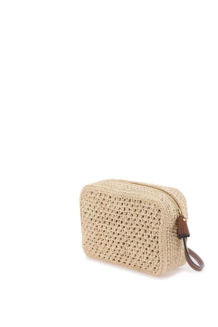 Anya Hindmarch Raffia Eyes Crossbody Bag