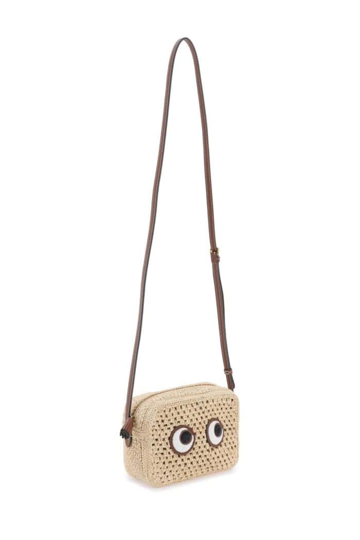 Anya Hindmarch Raffia Eyes Crossbody Bag