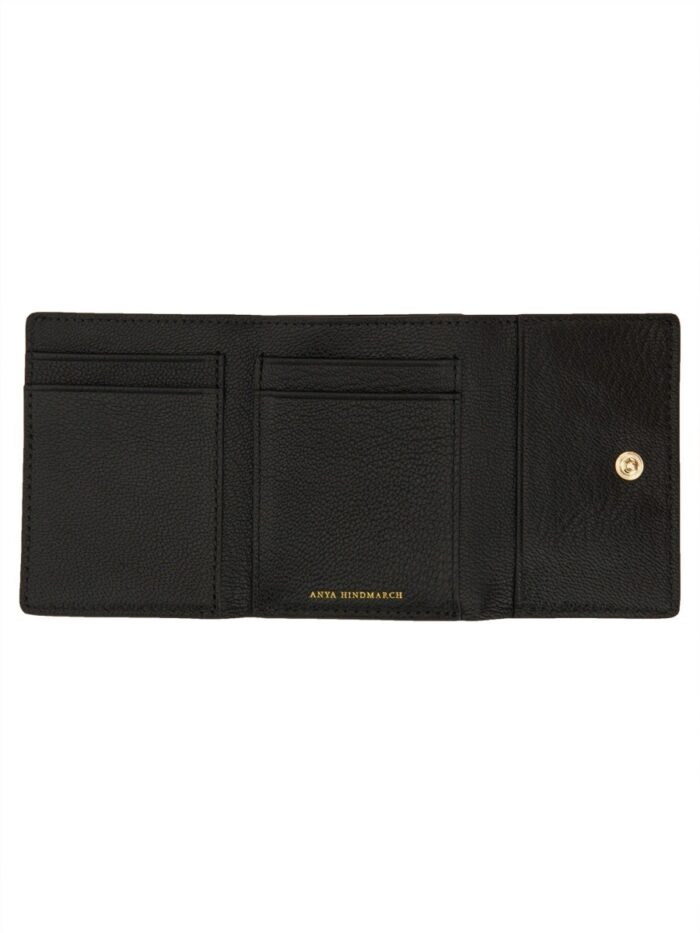 ANYA HINDMARCH TRIFOLD MINI "EYES" WALLET