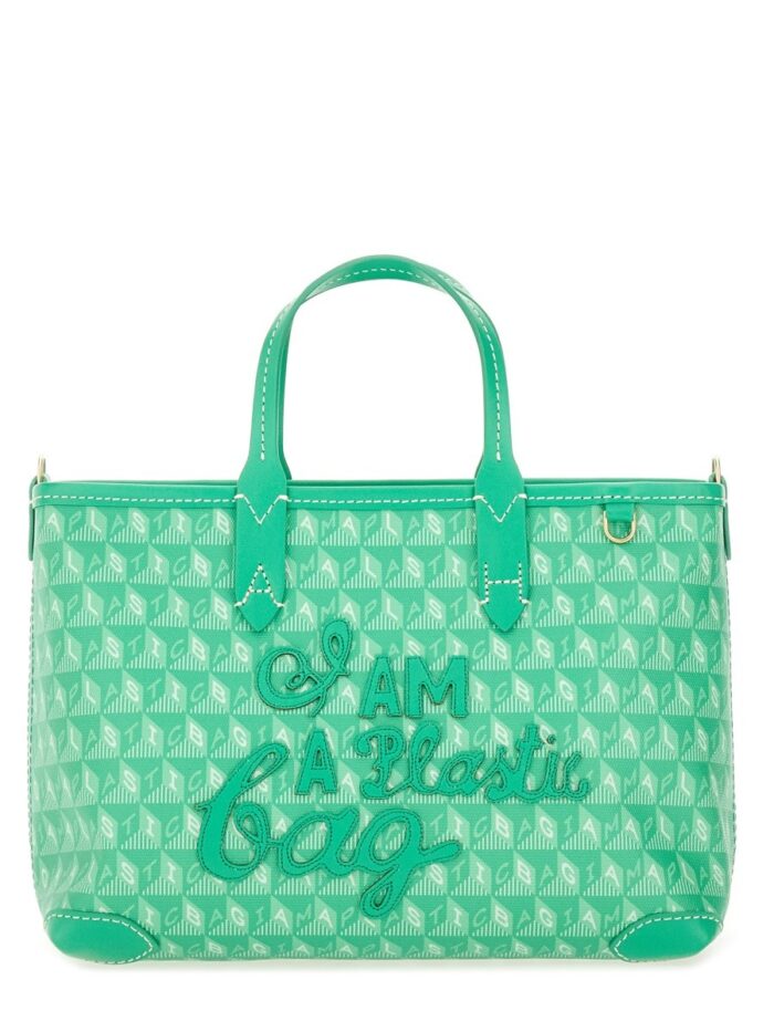 ANYA HINDMARCH XS TOTE BAG WITH "I AM A PLASTIC BAG" PATTERN