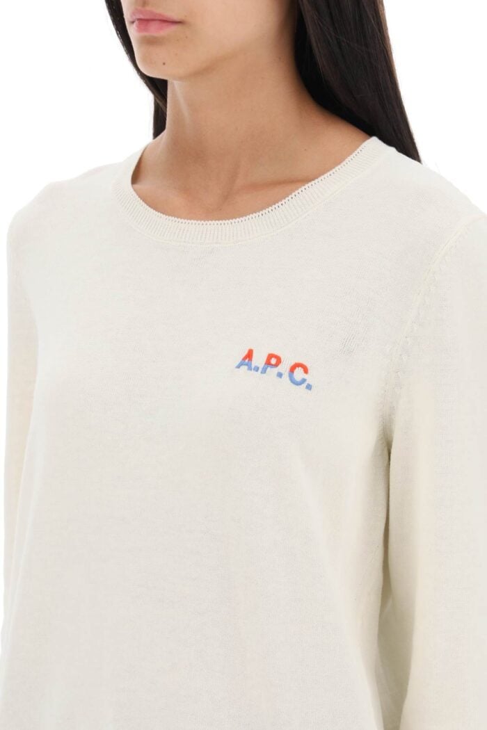 A.p.c. 'albane' Crew-neck Cotton Sweater