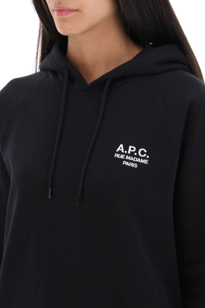 A.p.c. 'serena' Hoodie With Logo Embroidery