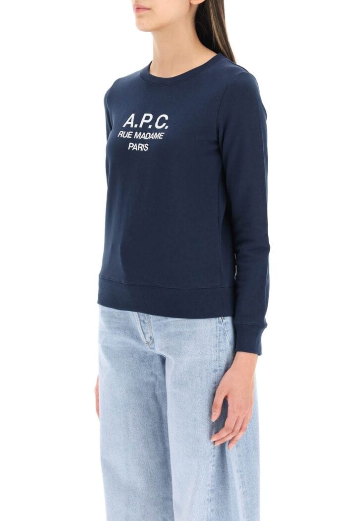 A.p.c. Tina Sweatshirt With Embroidered Logo