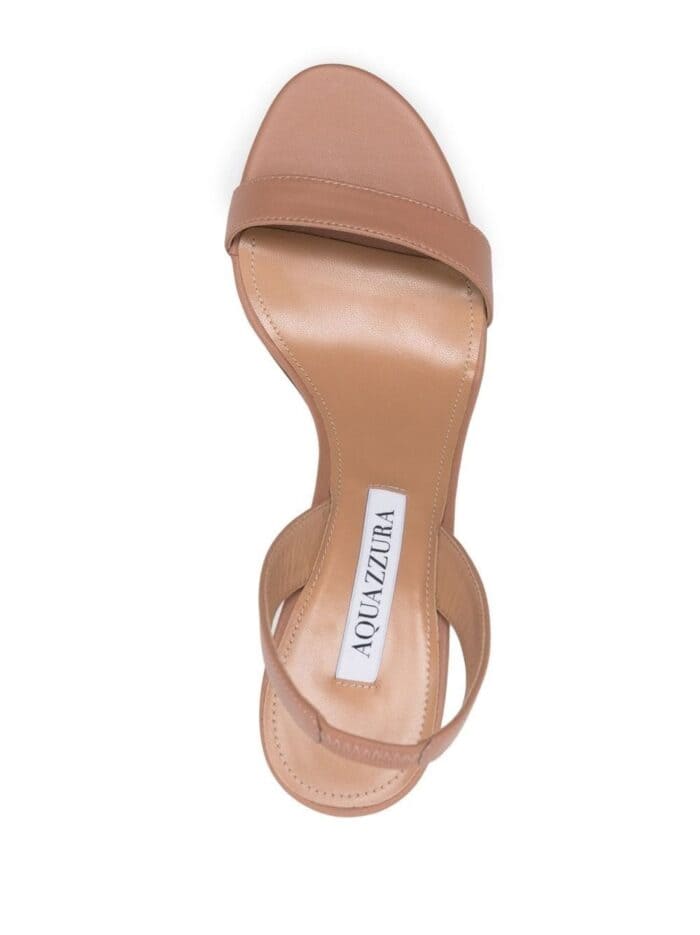 AQUAZZURA So Nude Block Sandal 85