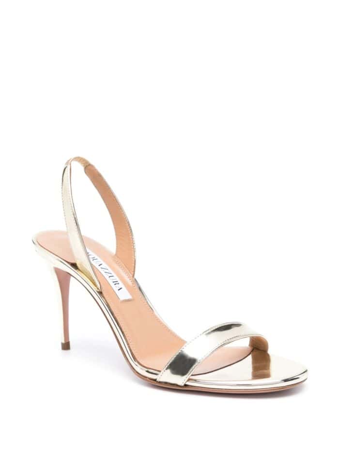 AQUAZZURA So Nude Sandal 85