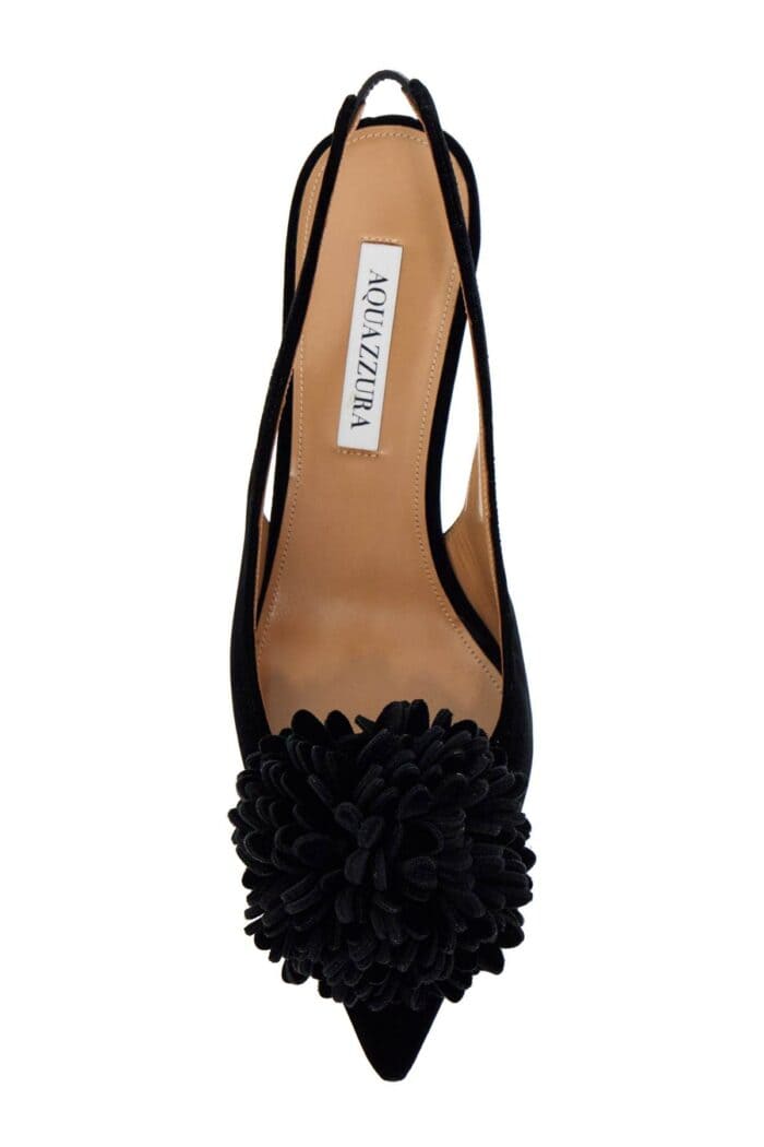 AQUAZZURA Velvet Couturier Slingback