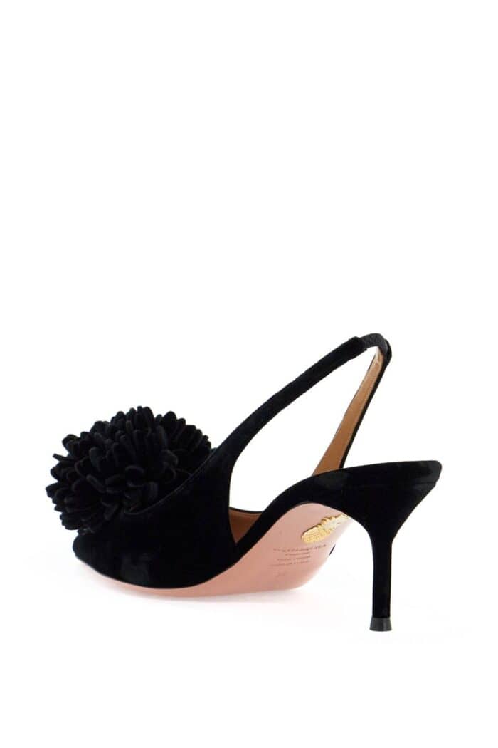 AQUAZZURA Velvet Couturier Slingback