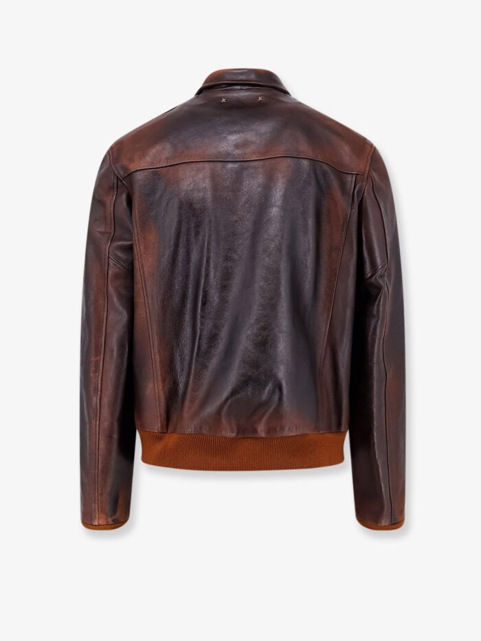 Golden Goose Deluxe Brand Archive Distressed Effect Leather Jacket