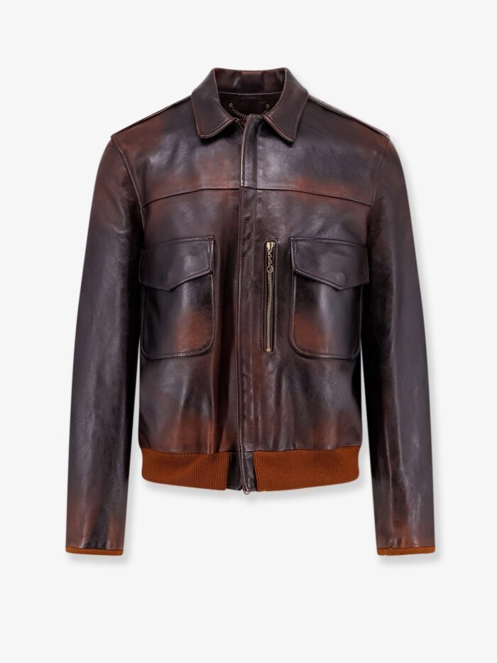 Golden Goose Deluxe Brand Archive Distressed Effect Leather Jacket
