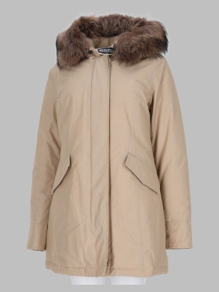 woolrich arctic parka in ramar cloth con pelliccia removibile Woolrich Arctic Parka In Ramar Cloth Con Pelliccia Removibile