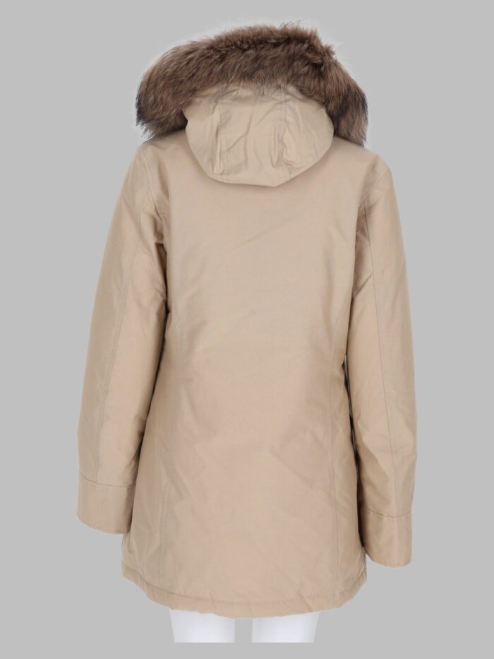 Woolrich Arctic Parka In Ramar Cloth Con Pelliccia Removibile