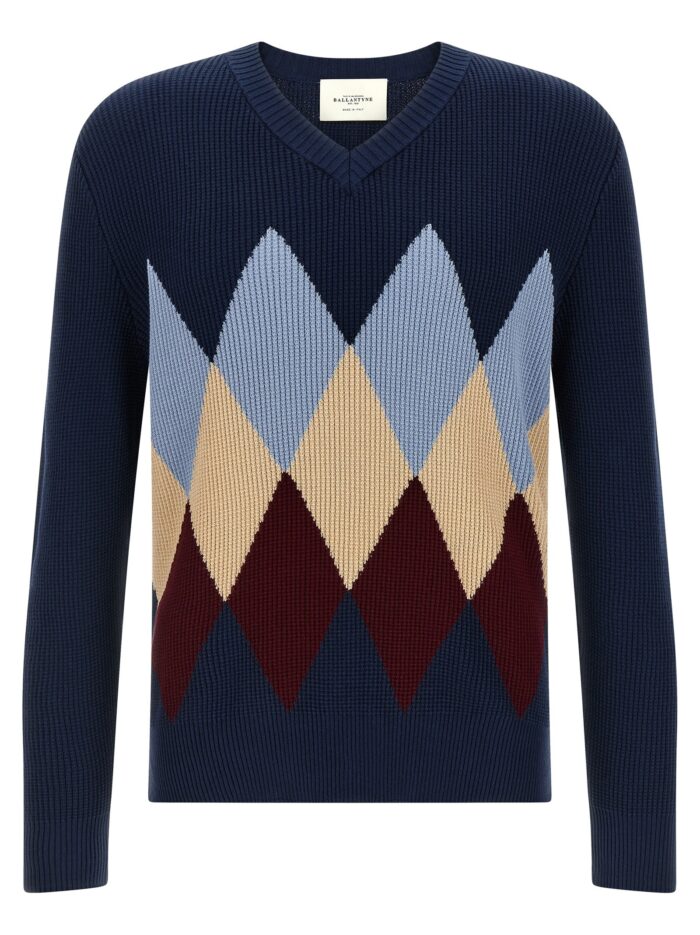 ballantyne argyle pattern sweater Ballantyne Argyle Pattern Sweater