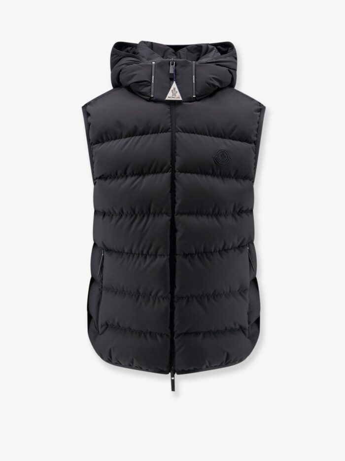 Moncler Arinella Matt Black Sleeveless Down Jacket