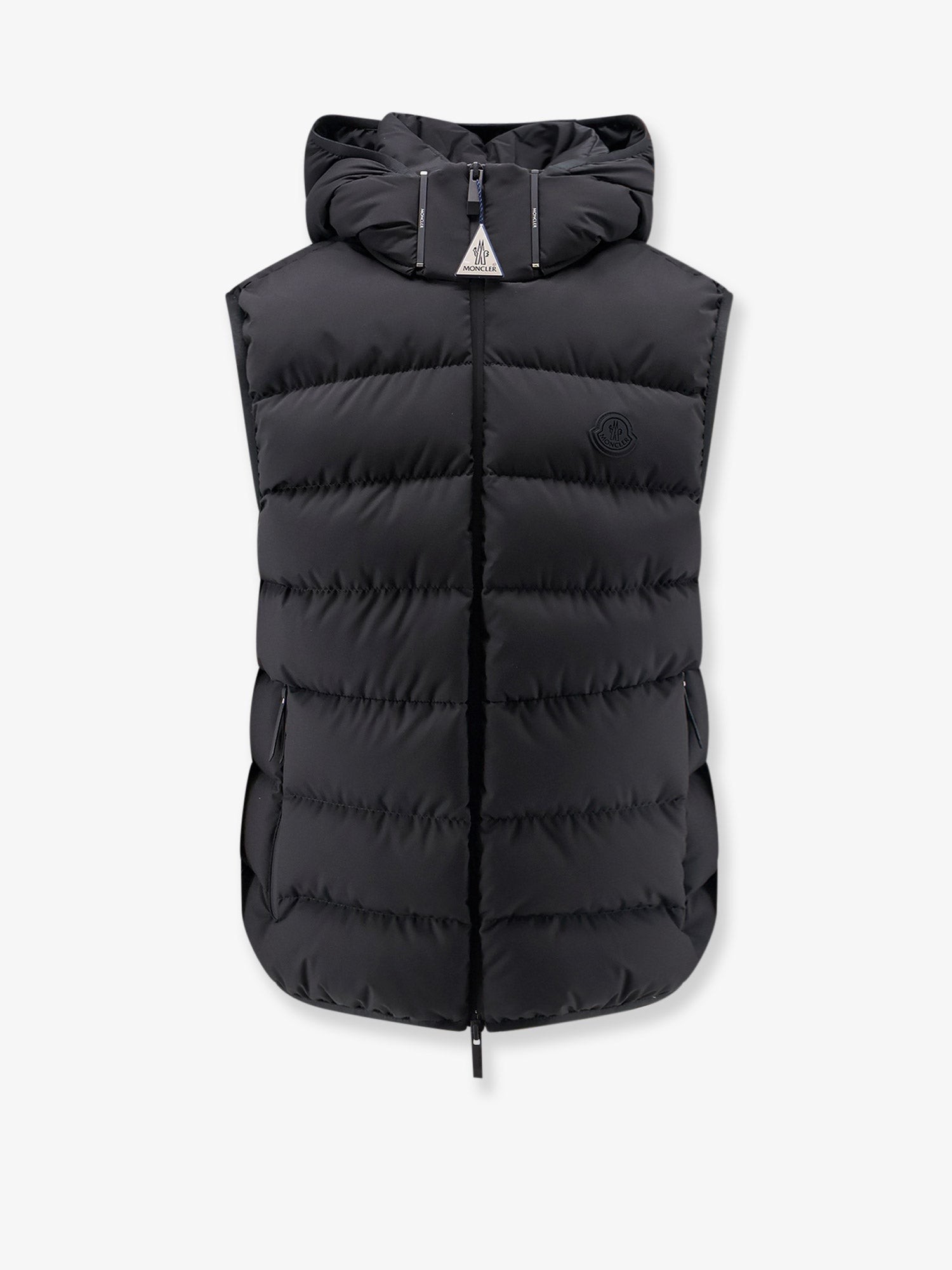 Moncler Arinella Matt Black Sleeveless Down Jacket