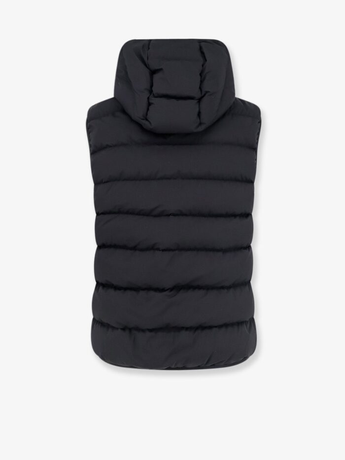 Moncler Arinella Matt Black Sleeveless Down Jacket
