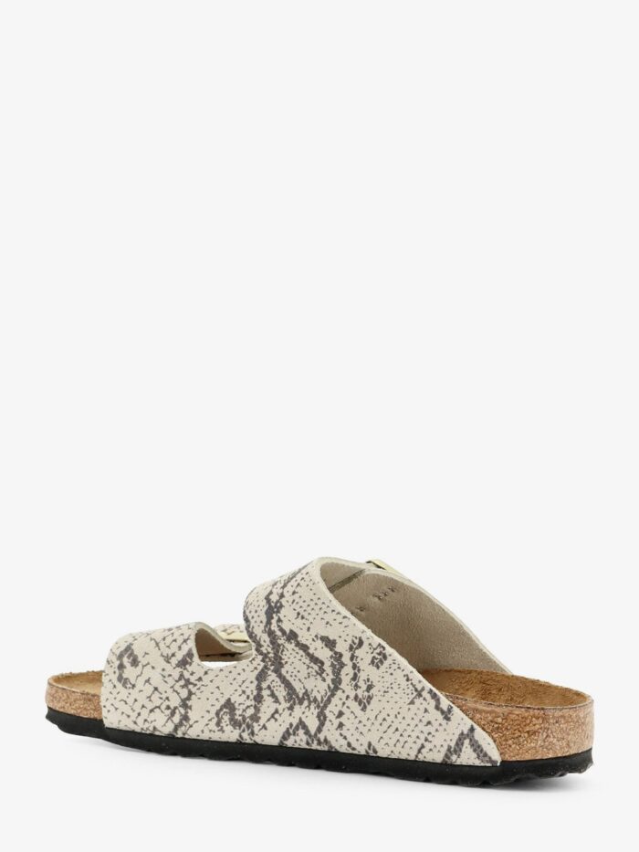 Birkenstock Arizona Snake Oyster Sandals In Python Print Leather
