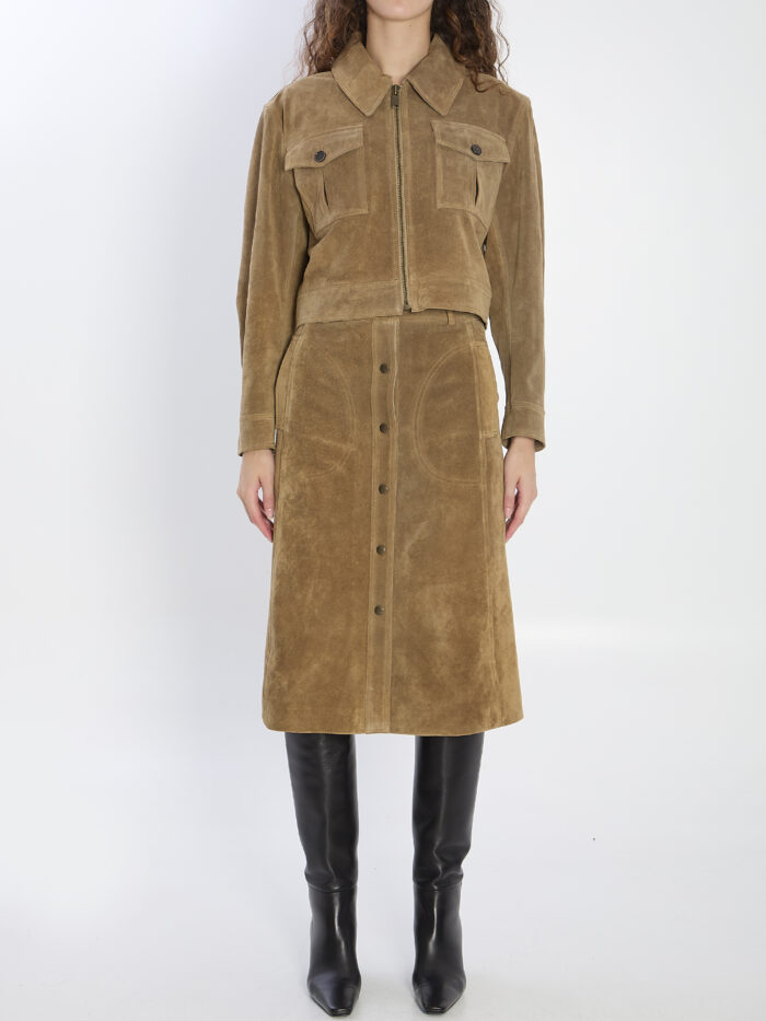 Arma Elen suede skirt