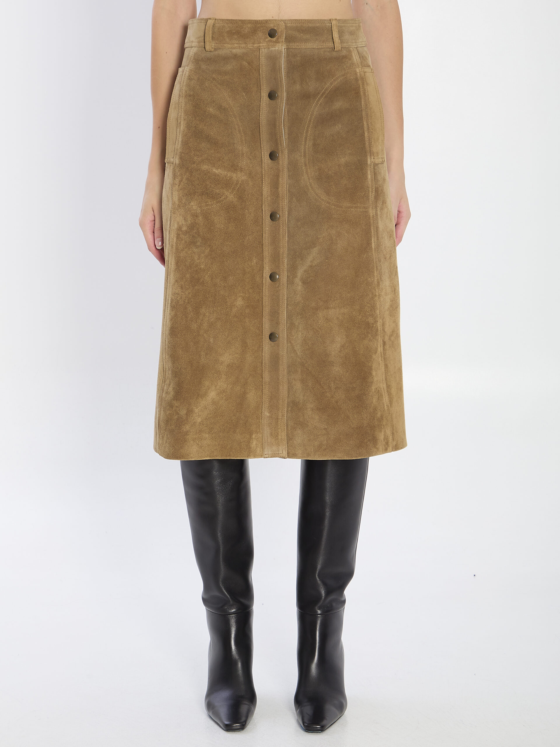 Arma Elen suede skirt