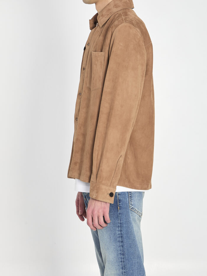 Arma Overshirt in suede leather
