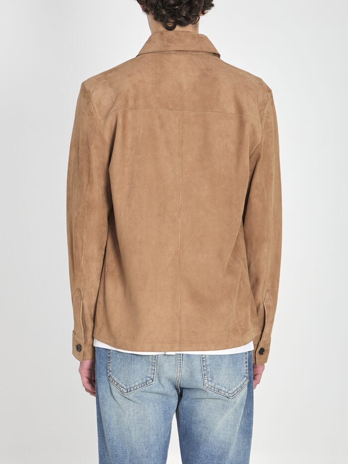 Arma Overshirt in suede leather