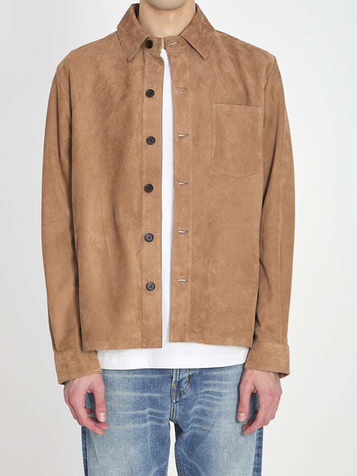 Arma Overshirt in suede leather