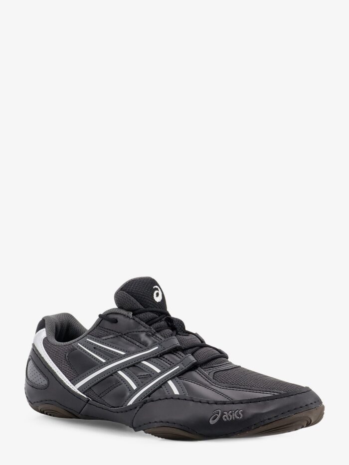 Asics Hypersync Mesh And Leather Sneakers With Embroidered Logo