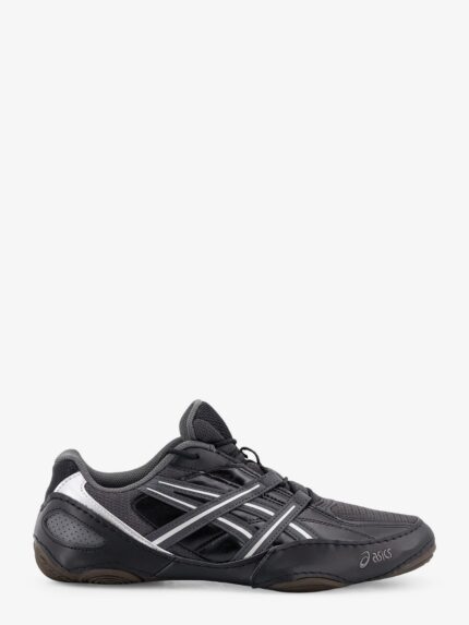 Asics Hypersync Mesh And Leather Sneakers With Embroidered Logo