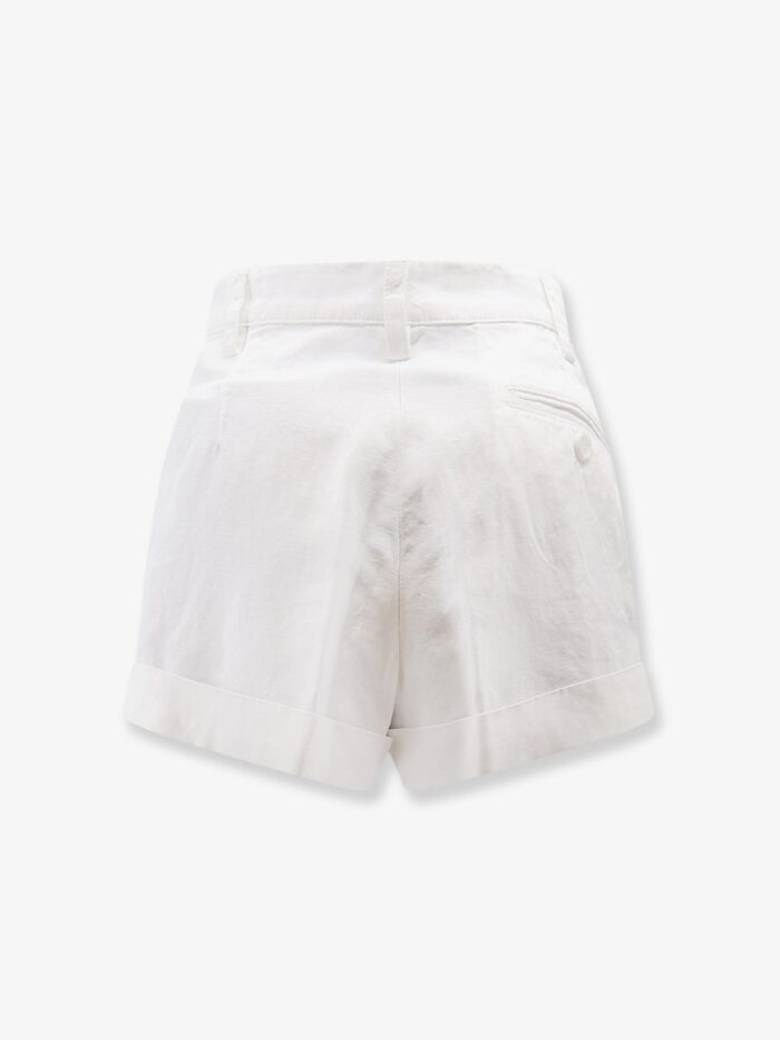 ASPESI Cotton And Linen Shorts