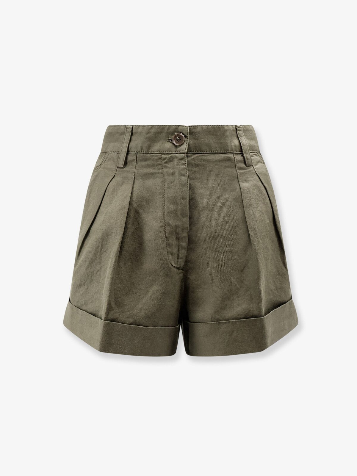 ASPESI Cotton And Linen Shorts