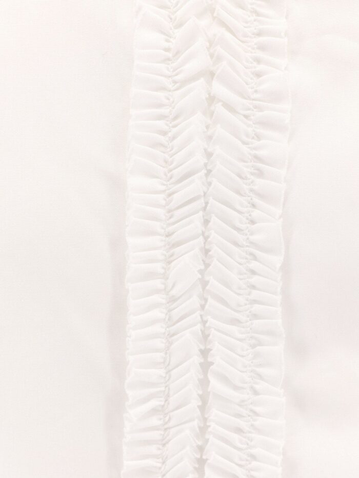 ASPESI Cotton Shirt With Ruffles